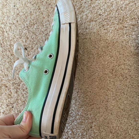 Teal Low Top Converse - Picture 2 of 3